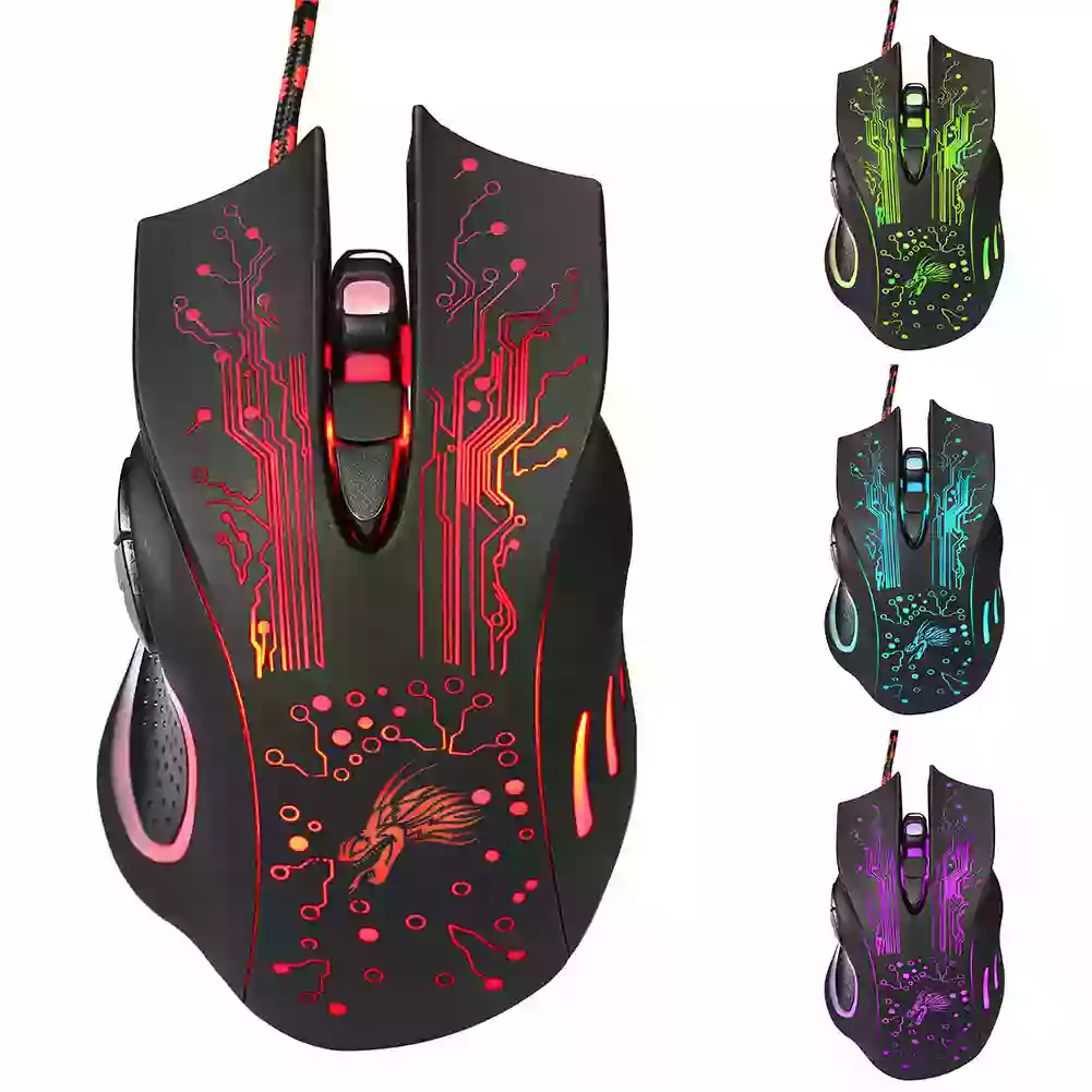 Backlit USB 6 button Gaming Mouse 615